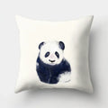 Ljojo Minimalist Spring Tree Landscape Pillow Cover - Bear Penguin Cartoon Animal Pillowcase