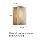 Ljojo Marble LED Wall Lights - Copper Gold Black Sconce