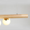 Ljojo Long Wooden Dining Table Pendant Light Modern Chandelier Creative Nordic Bar Counter Study Lamo
