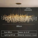 Crystal Gold LED Chandelier: Luxury Living Room Pendant Lamps by Ljojo