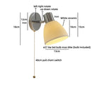 Ljojo LED Wall Lamp Rotate White Ceramic Nordic Modern Bathroom Light