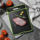 Ljojo 4-in-1 Aluminum Chopping Board with Knife Sharpener & Garlic Grinder