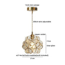 Ljojo Lotus Leaf Flower Glass Pendant Lamp - Nordic Modern Hanging Lights
