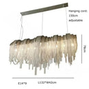 Ljojo Luxury Tassels Pendant Lights Modern Chandelier for Bedroom Home Decor