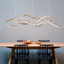 Ljojo Maillon Rose Gold Pendant Light - Minimalist Designer LED Ring Light