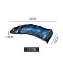 Ljojo 12-Inch Kiln Glaze Sushi Plate | Japanese Ceramic Tableware