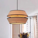 LED Chandelier Modern Wabi Sabi Wicker Pendant Lamp by Ljojo