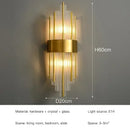 Ljojo LED Crystal Wall Lamps: Luxury Gold Wall Sconces for Home Art Decor & Bedside Lighting