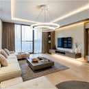 Modern Ring Hall LED Hanging Lamps Exquisite Home Decoration for Living Dining Bedrooms by Ljojo