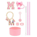 Ljojo 10pcs Tumbler Accessories Set: Straw, Cover, Cap, Boot, Stopper, Keychain, Sticker