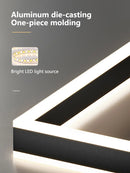 Ljojo 2022 New Light Luxury Square Chandelier LED Lamp - Nordic Modern Minimalist Style