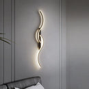 100CM LED Wall Sconce Strip Black Wall Lamp for Bedroom Living Room Background Decor by Ljojo