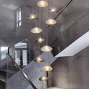 Crystal Chandelier Staircase Pendant Light Modern Luxury Living Room Interior Ljojo Lighting