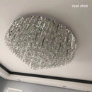 Modern European Luxury K9 Crystals E14 Ceiling Lamp Lustre Dining Living Villa Steel Led Light by Ljojo