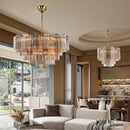 Ljojo Medieval Chandelier Murano Glass Luxury Retro Villa Dining Room Lamp