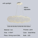 Ljojo LED Cloud Ceiling Chandelier - Modern Bedroom Dinning Starry Sky Pendant Light