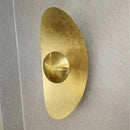 Ljojo Gold Foil Wall Lamps - Retro Italian Designer Lights for Living Room Hallway Decor