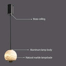 Ljojo Modern Marble Chandelier LED Pendant Light Stylish Home Decor Lighting Gleaming Dining Room Kitchen Island
