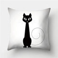 Cute Cat Cushion Cover 45x45cm - Ljojo Home Decor Pillowcases