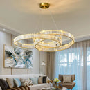 Modern Crystal Chandelier Luxury Pendant Lamp for Living Room Dining Room by Ljojo