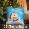Ljojo Merry Christmas Cartoon Cushion Covers - Sofa Bedroom Car Pillow Cover