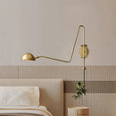 Copper Wall Light Gold Black With Plug Adapter for Foyer Bedroom Study - Ljojo