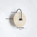 Ljojo LED Wall Sconce Stone Clock Light for Home Decor