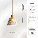 Japanese Style Terrazzo LED Pendant Light - Modern Hanging Lamp for Dining Room by Ljojo