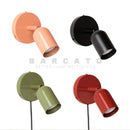 Ljojo LED Wall Lamps Switch Design Modern Wall Lights EU/US Plug GU10 Spotlights Living Room Sconce