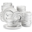 Ljojo 18/36-Piece Ceramic Dinnerware Set for 6/12, Plates, Bowls, Tableware