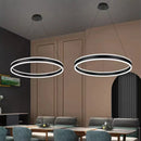 Modern Ring LED Chandelier Dimmable for Dining Table lusters Fixture by Ljojo