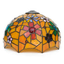 Ljojo 12" Scandinavian Stained Glass Cherry Blossoms Lampshade Retro Handmade Replacement