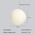 Japanese Rice Paper E27 Led Pendant Lights by Ljojo: Minimalist Nordic Chandelier Fixture