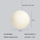 Japanese Rice Paper E27 Led Pendant Lights by Ljojo: Minimalist Nordic Chandelier Fixture