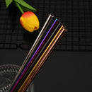 Ljojo 20-Piece Stainless Steel Gold Cutlery Set and Metal Straw Kit
