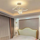 LED Starry Crown Chandelier Minimalist Lighting for Bedroom and Dining Room by Ljojo