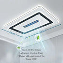 Ljojo Modern Minimal Fan LED Ceiling Pendant Light for Bedroom Lighting Fixtures