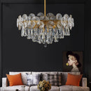 Ljojo Lotus Crystal Chandelier: Modern Nordic Luxury Living Room Decor