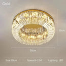 Ljojo LED Crystal Ceiling Lamp: Modern Home Decor Atmosphere Lighting
