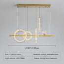 Ljojo Modern Crystal LED Chandelier - Stylish Lighting for Bars and Restaurants
