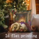 Christmas Dogs Pattern Pillow Covers for Home Decor by Ljojo