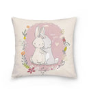 Easter Bunny Polyester Throw Pillow for Home Decor Sofa by Ljojo