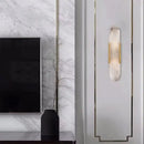 Ljojo Marble Chandelier: Modern Suspended Linear Alabaster design for Elegant Lighting
