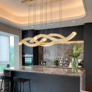 Ljojo Luxury Crystal Pendant Chandelier, Modern Dining Room Living Room Ceiling Light