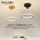 Modern LED Circular Pendant Light for Corridor and Bedroom Decor by Ljojo