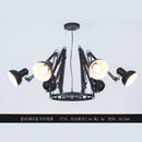 Modern Iron Chandelier Hanging Lusters by Ljojo for Office Desks and Dining Tables
