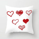 Ljojo Love Heart Cushion Cover for Living Room Sofa Valentine's Day Home Decor