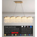 Ljojo Luxury Crystal Chandelier, French Dining Table Set, European Lamps