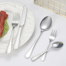 Ljojo 30-Piece Stainless Steel Cutlery Set - Ideal for Restaurants and Hotels