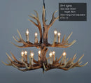 Medieval Wood Branch LED Pendant Chandelier - Stylish Hand-Knitted Design for Home Decor
